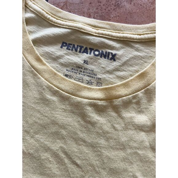 Pentatonix World Tour 2020 Pastel Yellow Concert graphic T Shirt XL Unisex - Picture 4 of 5